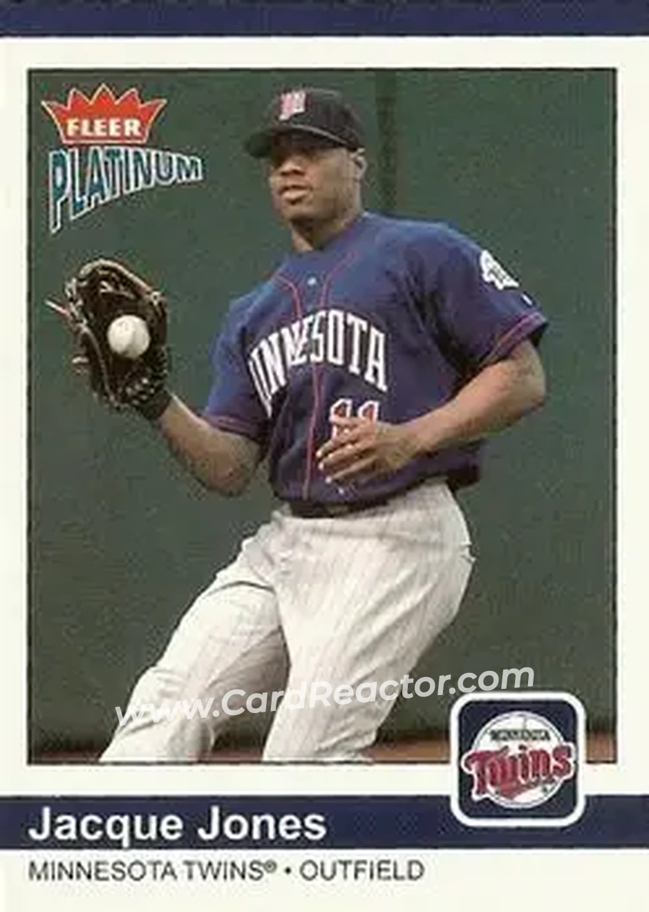 2004 Fleer Platinum #67 - Jacque Jones - Minnesota Twins - Front