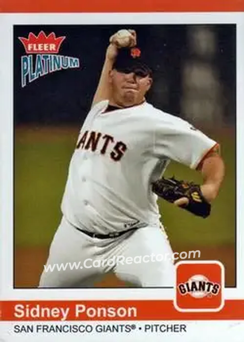 2004 Fleer Platinum #75 - Sidney Ponson - San Francisco Giants - Front