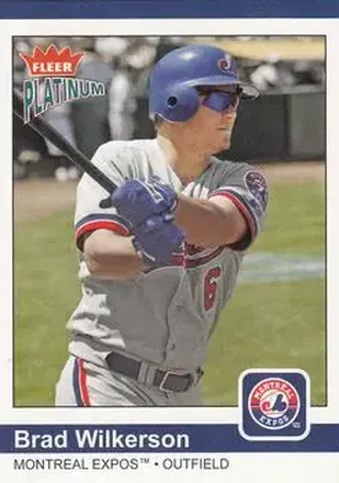 2004 Fleer Platinum #87 - Brad Wilkerson - Montreal Expos