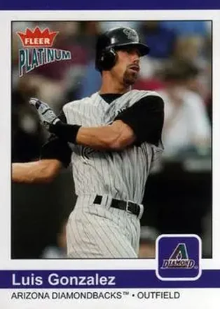 2004 Fleer Platinum #102 - Luis Gonzalez - Arizona Diamondbacks
