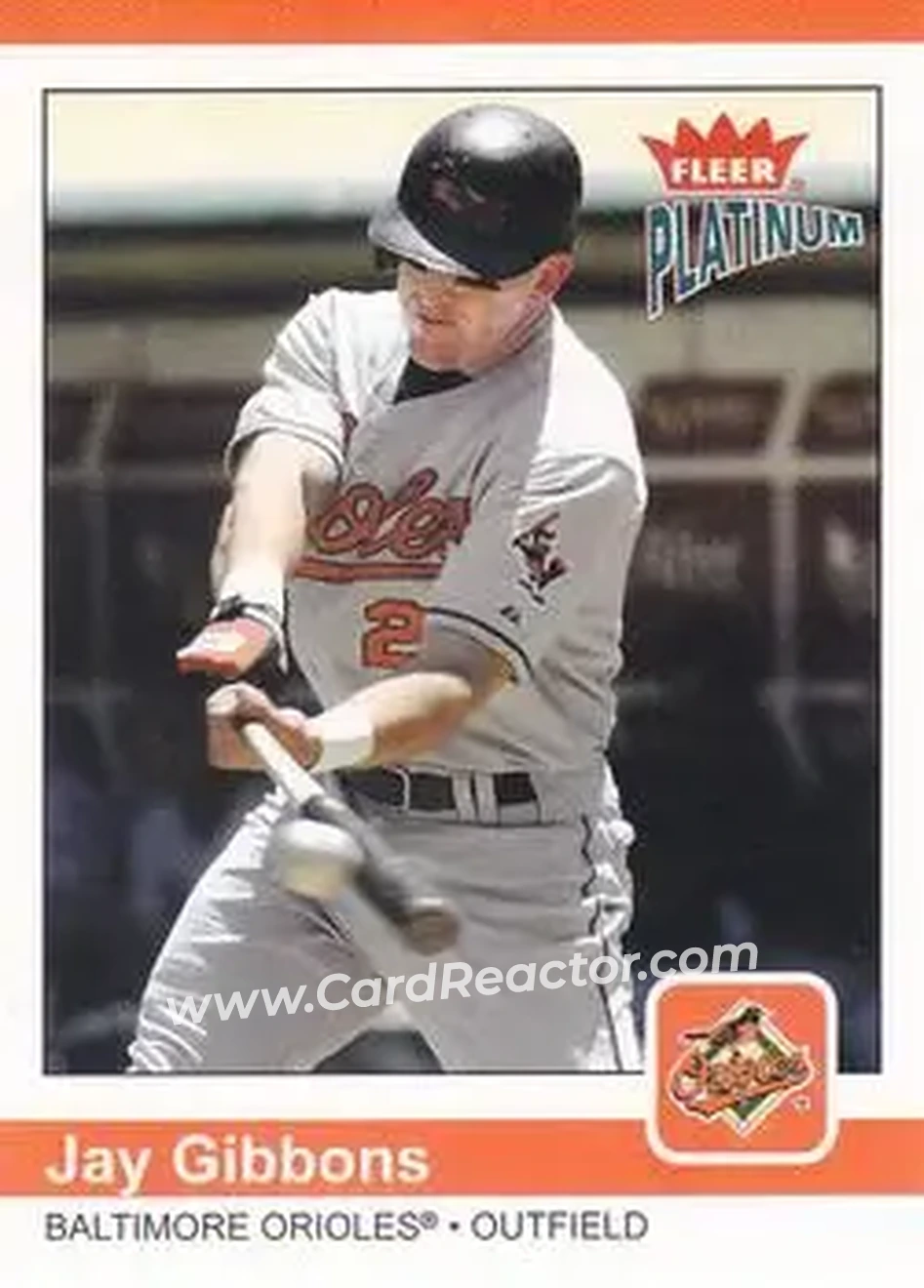 2004 Fleer Platinum #104 - Jay Gibbons - Baltimore Orioles - Front