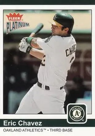 2004 Fleer Platinum #112 - Eric Chavez - Oakland Athletics