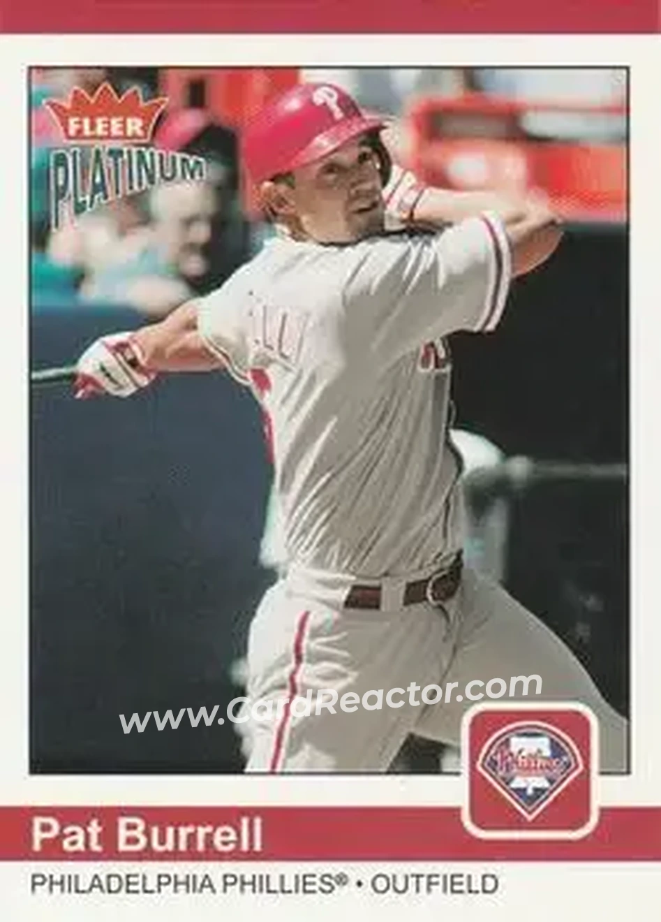 2004 Fleer Platinum #113 - Pat Burrell - Philadelphia Phillies - Front 2004 Fleer Platinum #113 - Pat Burrell - Philadelphia Phillies - Front
