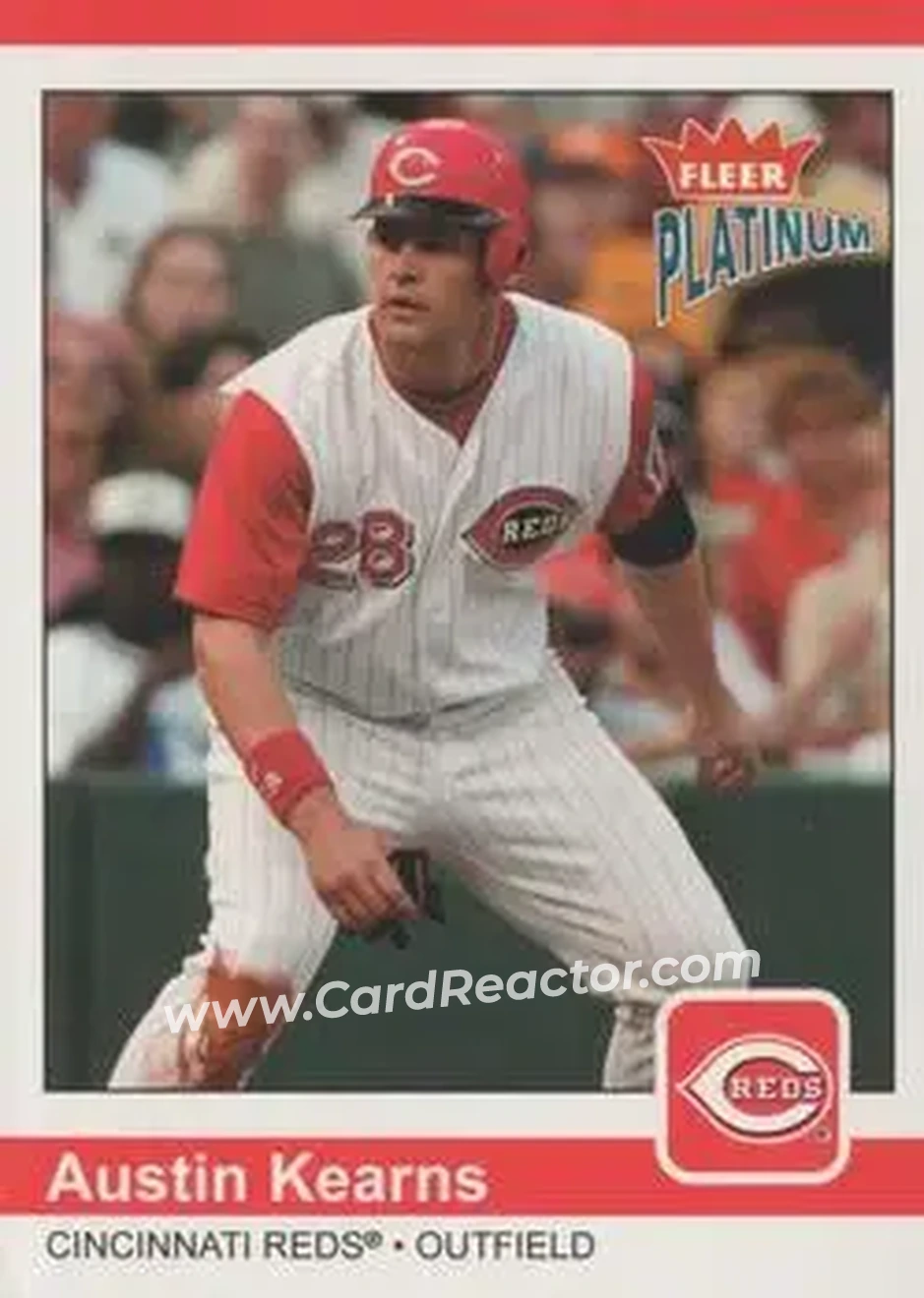 2004 Fleer Platinum #124 - Austin Kearns - Cincinnati Reds - Front 2004 Fleer Platinum #124 - Austin Kearns - Cincinnati Reds - Front