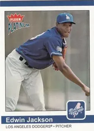 2004 Fleer Platinum #125 - Edwin Jackson - Los Angeles Dodgers