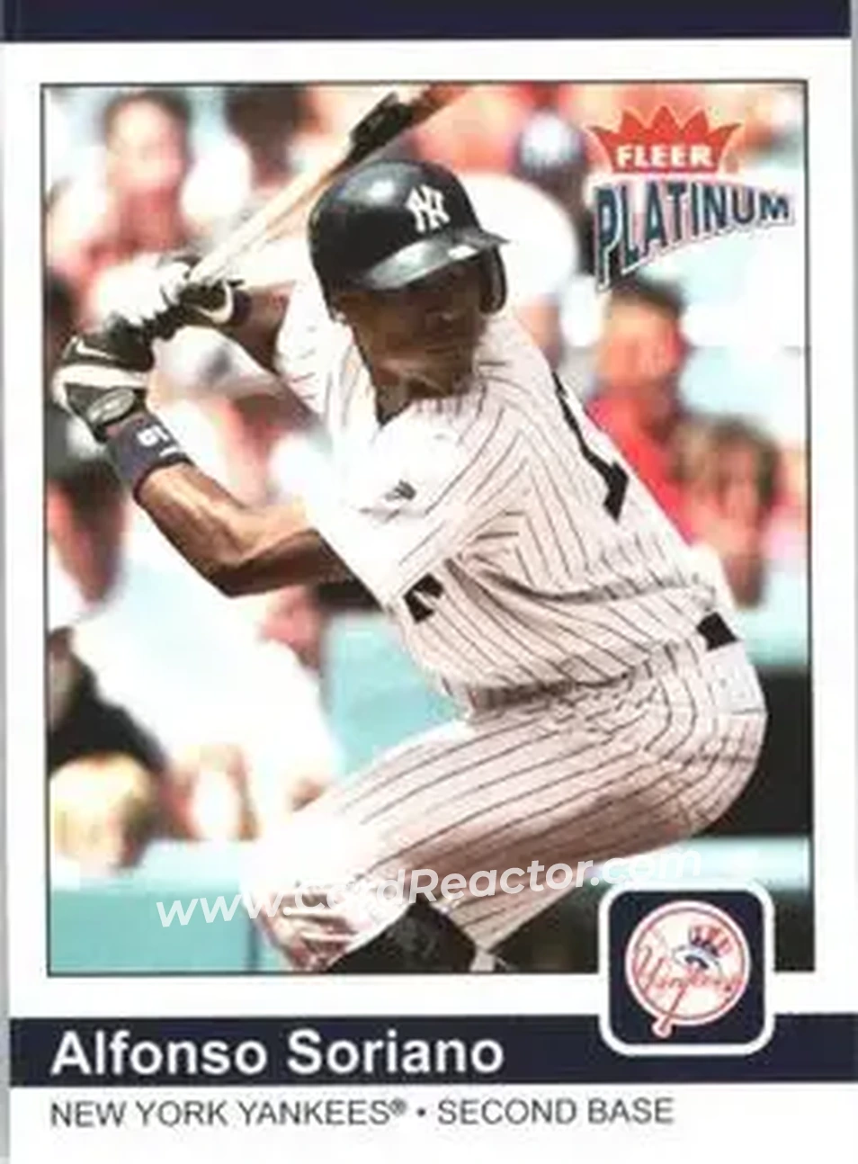 2004 Fleer Platinum #126 - Alfonso Soriano - New York Yankees - Front