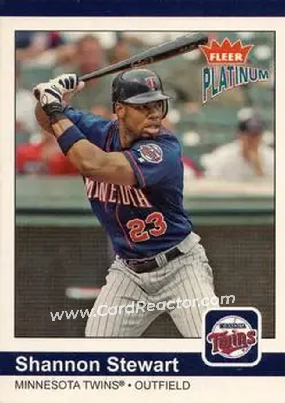 2004 Fleer Platinum #130 - Shannon Stewart - Minnesota Twins - Front