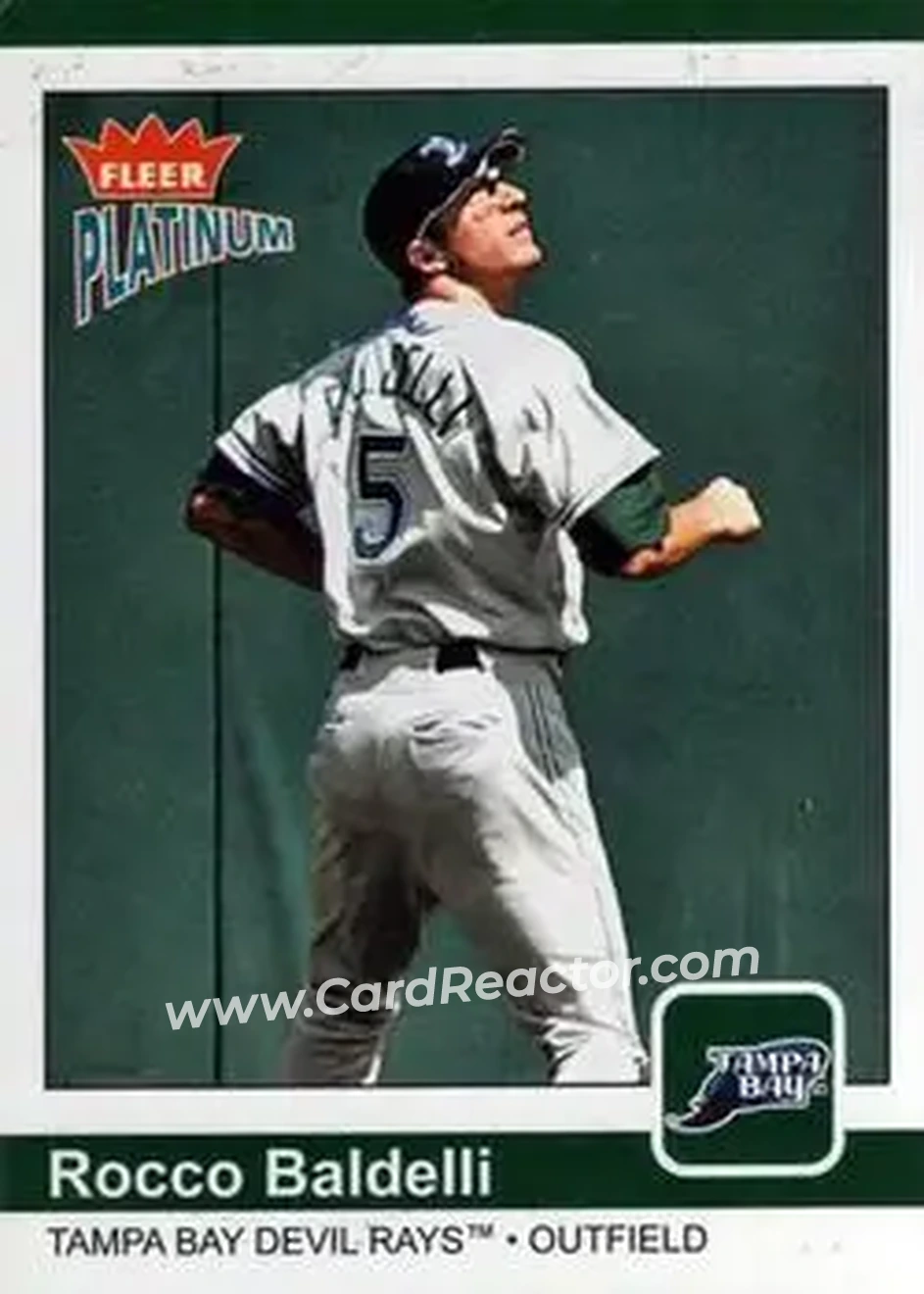 2004 Fleer Platinum #134 - Rocco Baldelli - Tampa Bay Devil Rays - Front 2004 Fleer Platinum #134 - Rocco Baldelli - Tampa Bay Devil Rays - Front