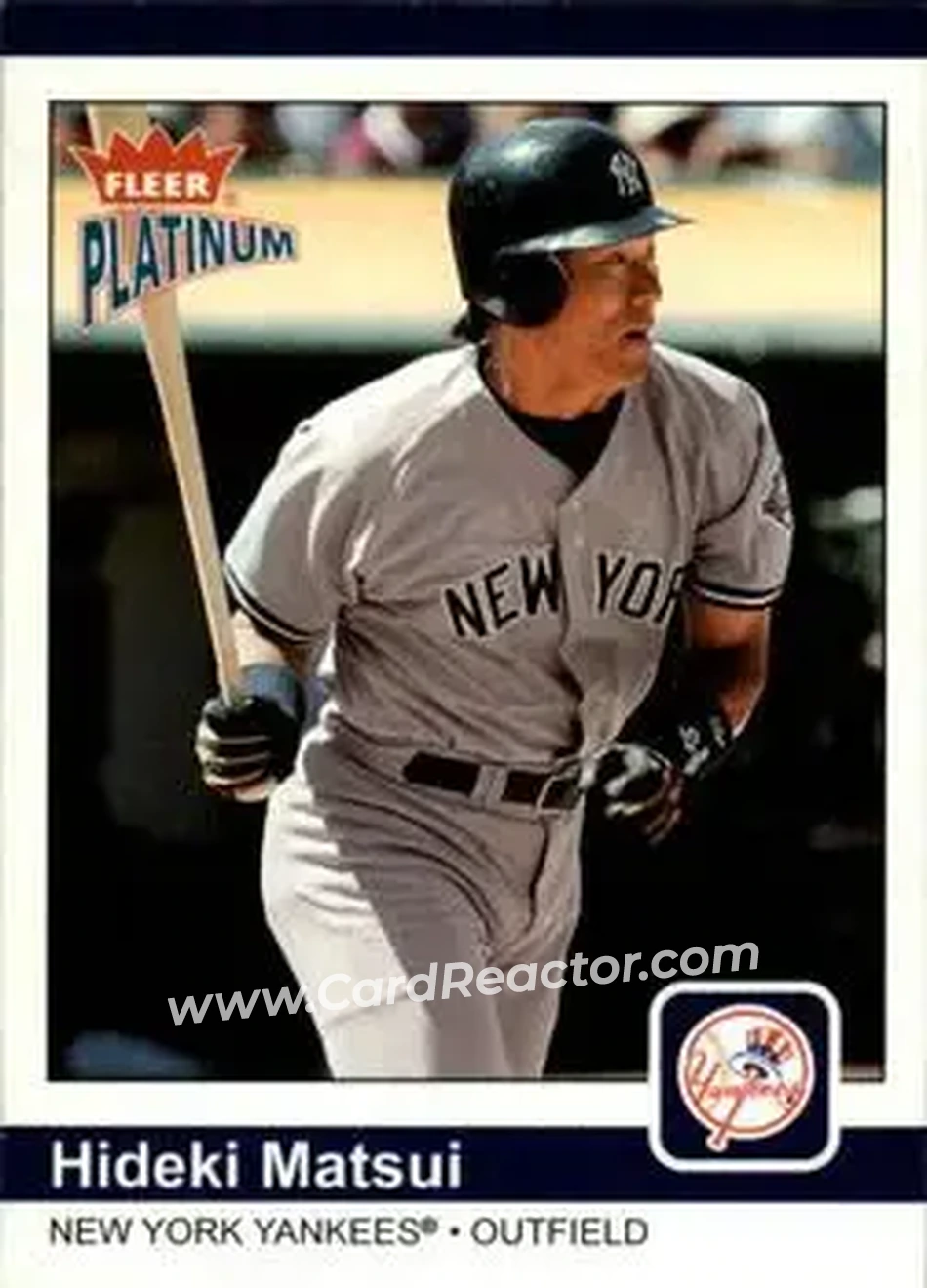2004 Fleer Platinum #141 - Hideki Matsui - New York Yankees - Front