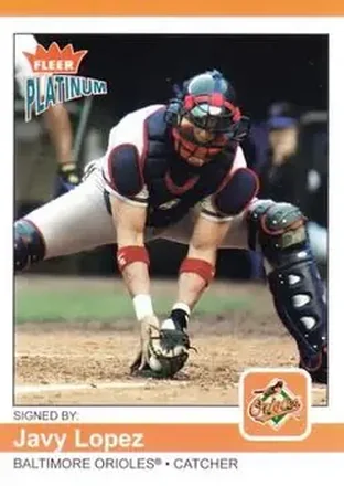 2004 Fleer Platinum #144 - Javier Lopez - Baltimore Orioles