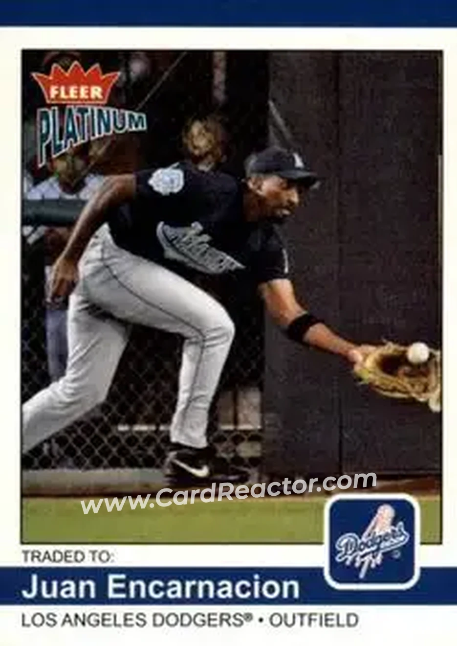 2004 Fleer Platinum #148 - Juan Encarnacion - Los Angeles Dodgers - Front