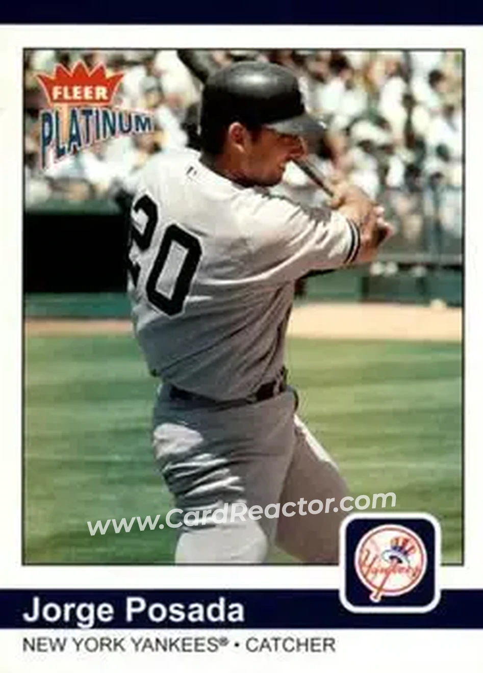 2004 Fleer Platinum #149 - Jorge Posada - New York Yankees - Front
