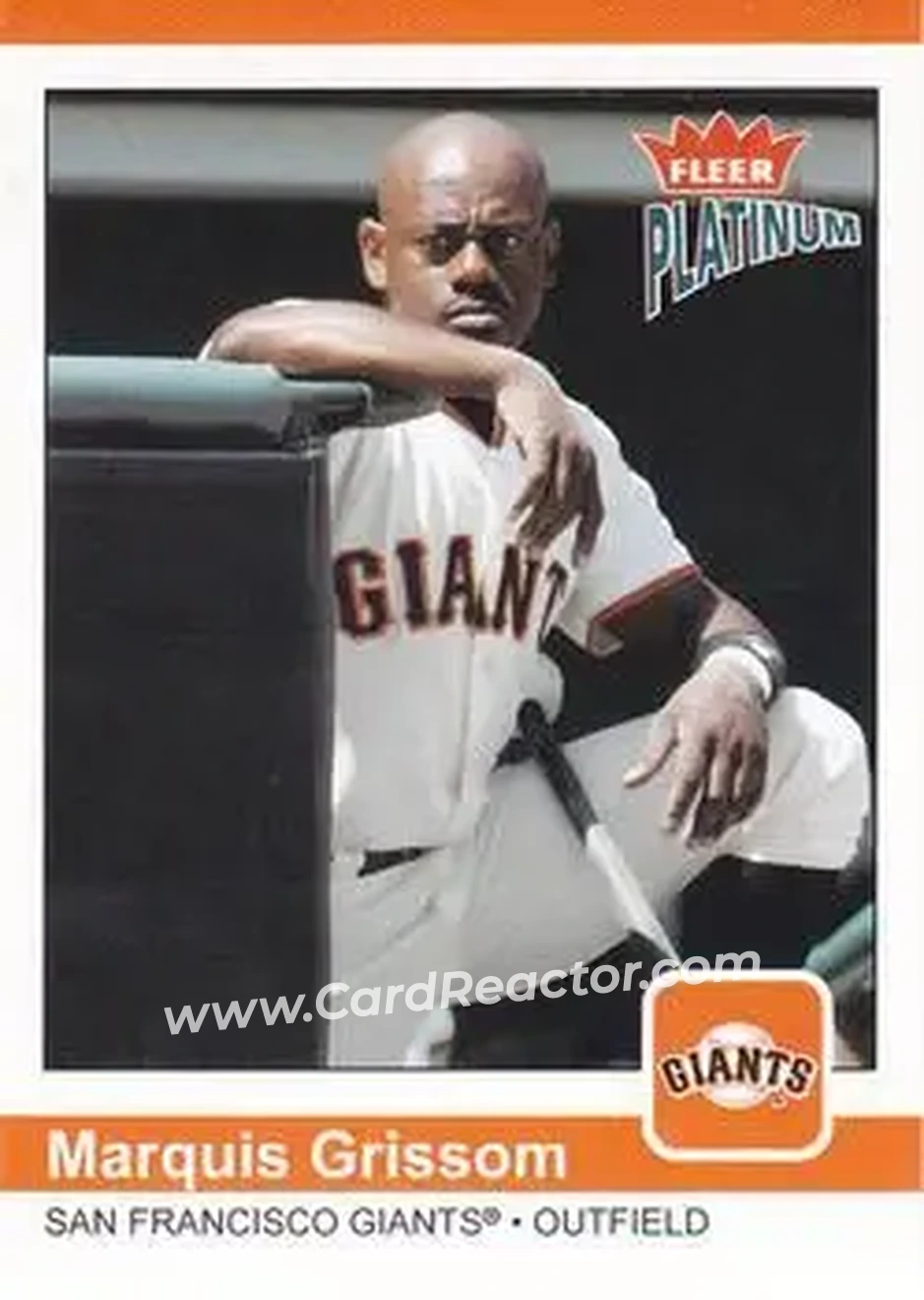 2004 Fleer Platinum #150 - Marquis Grissom - San Francisco Giants - Front