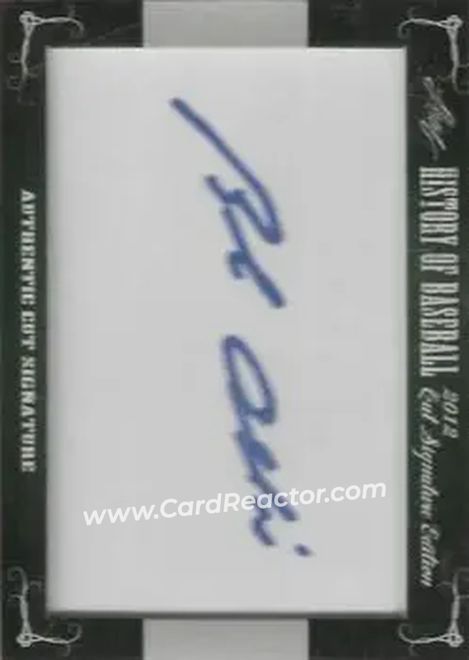 2012 Leaf Cut Signature History of Baseball #NNO - Bob Oldis - Front