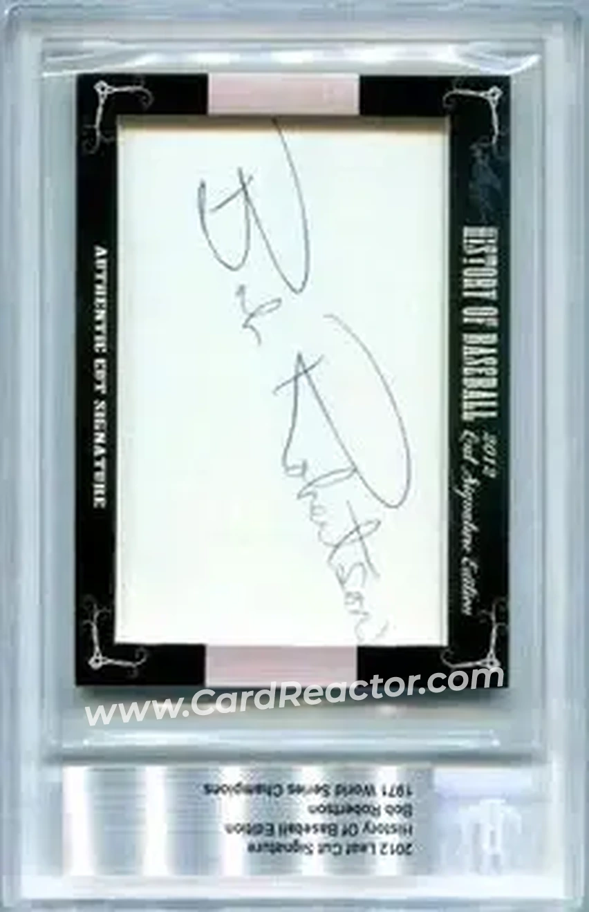 2012 Leaf Cut Signature History of Baseball #NNO - Bob Robertson - Front