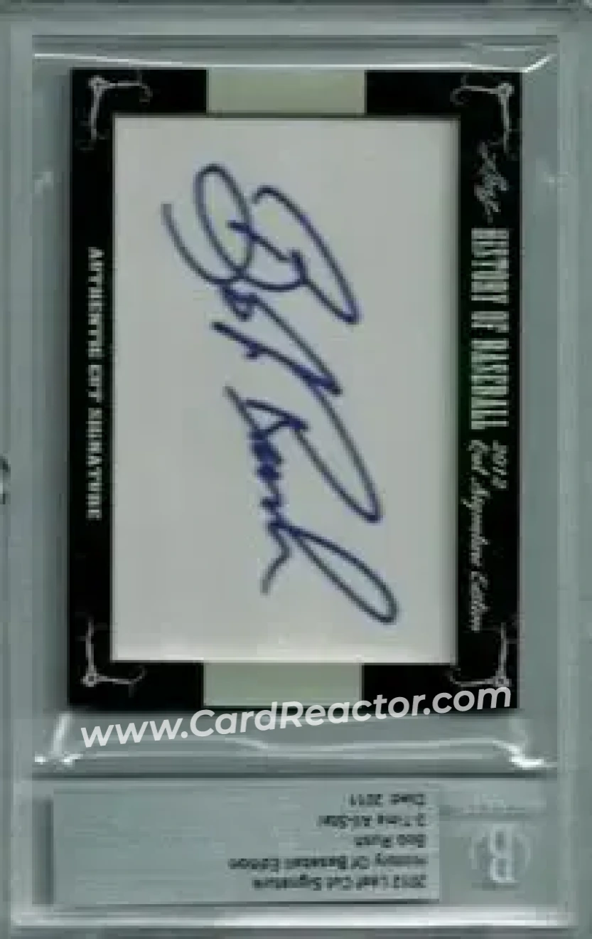 2012 Leaf Cut Signature History of Baseball #NNO - Bob Rush - Front
