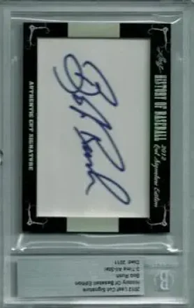 2012 Leaf Cut Signature History of Baseball feature card