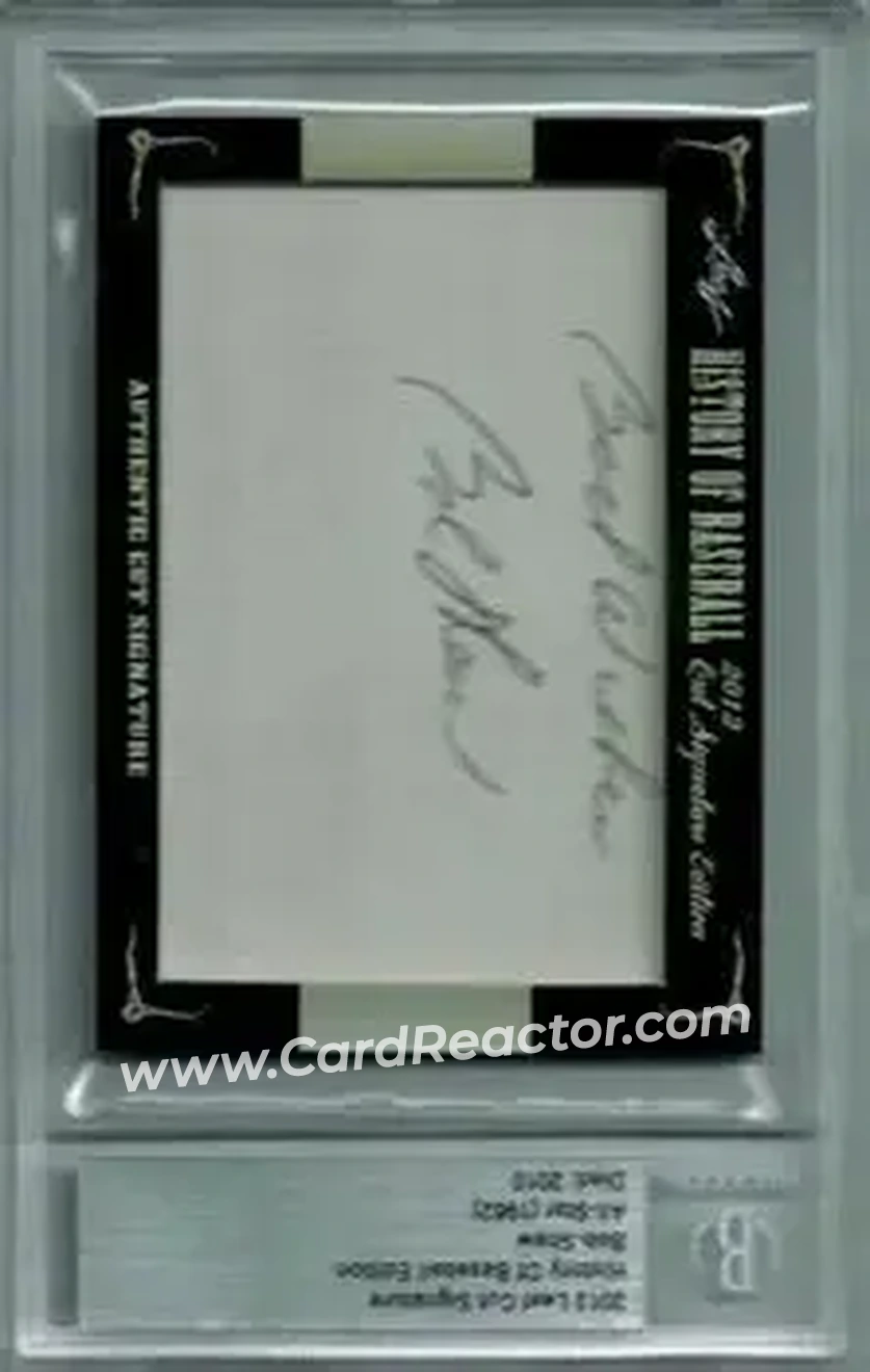 2012 Leaf Cut Signature History of Baseball #NNO - Bob Shaw - Front