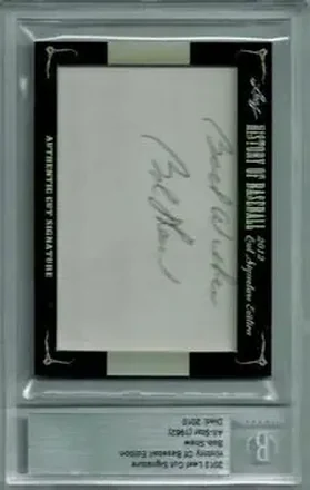 2012 Leaf Cut Signature History of Baseball feature card