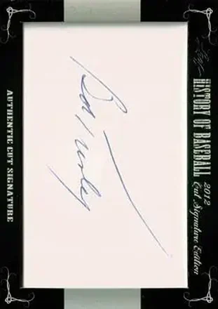 2012 Leaf Cut Signature History of Baseball feature card