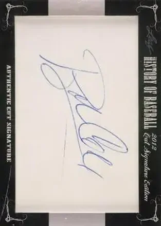 2012 Leaf Cut Signature History of Baseball feature card