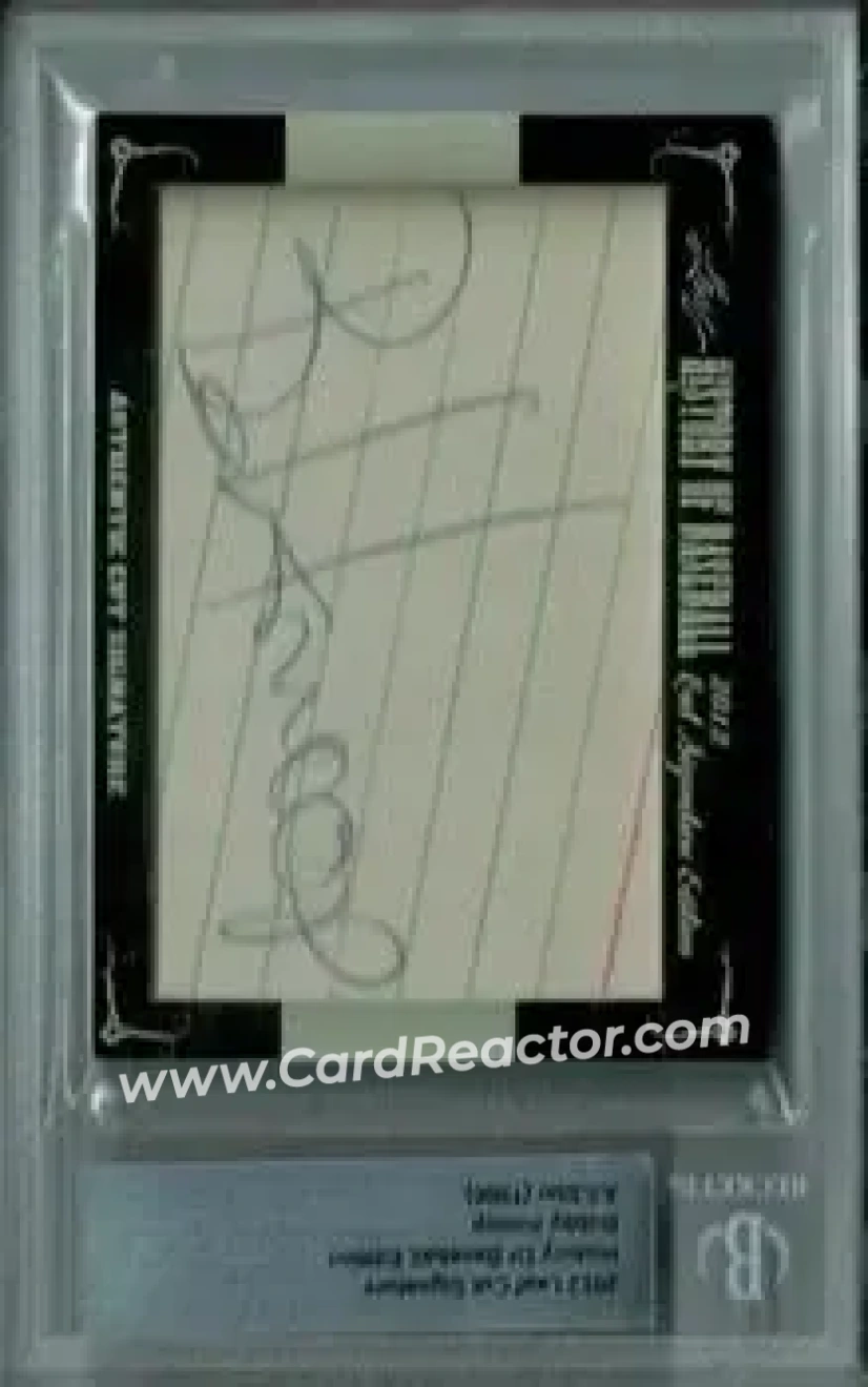 2012 Leaf Cut Signature History of Baseball #NNO - Bobby Knoop - Front