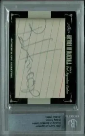 2012 Leaf Cut Signature History of Baseball feature card
