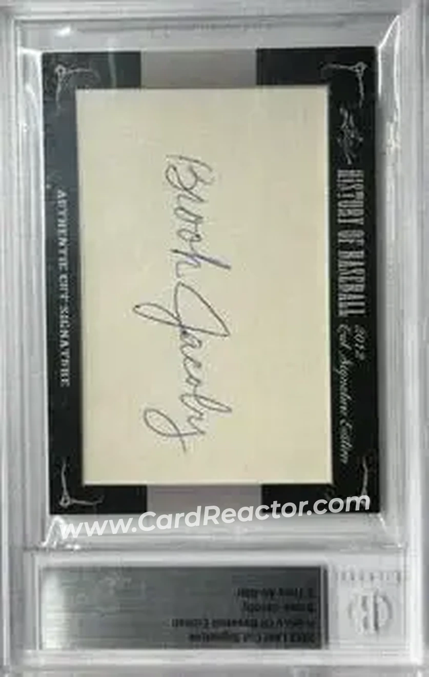 2012 Leaf Cut Signature History of Baseball #NNO - Brook Jacoby - Front