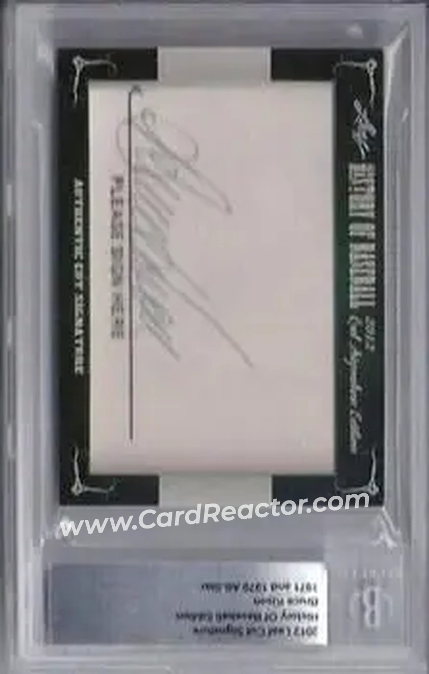2012 Leaf Cut Signature History of Baseball #NNO - Bruce Kison - Front