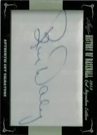 2012 Leaf Cut Signature History of Baseball feature card