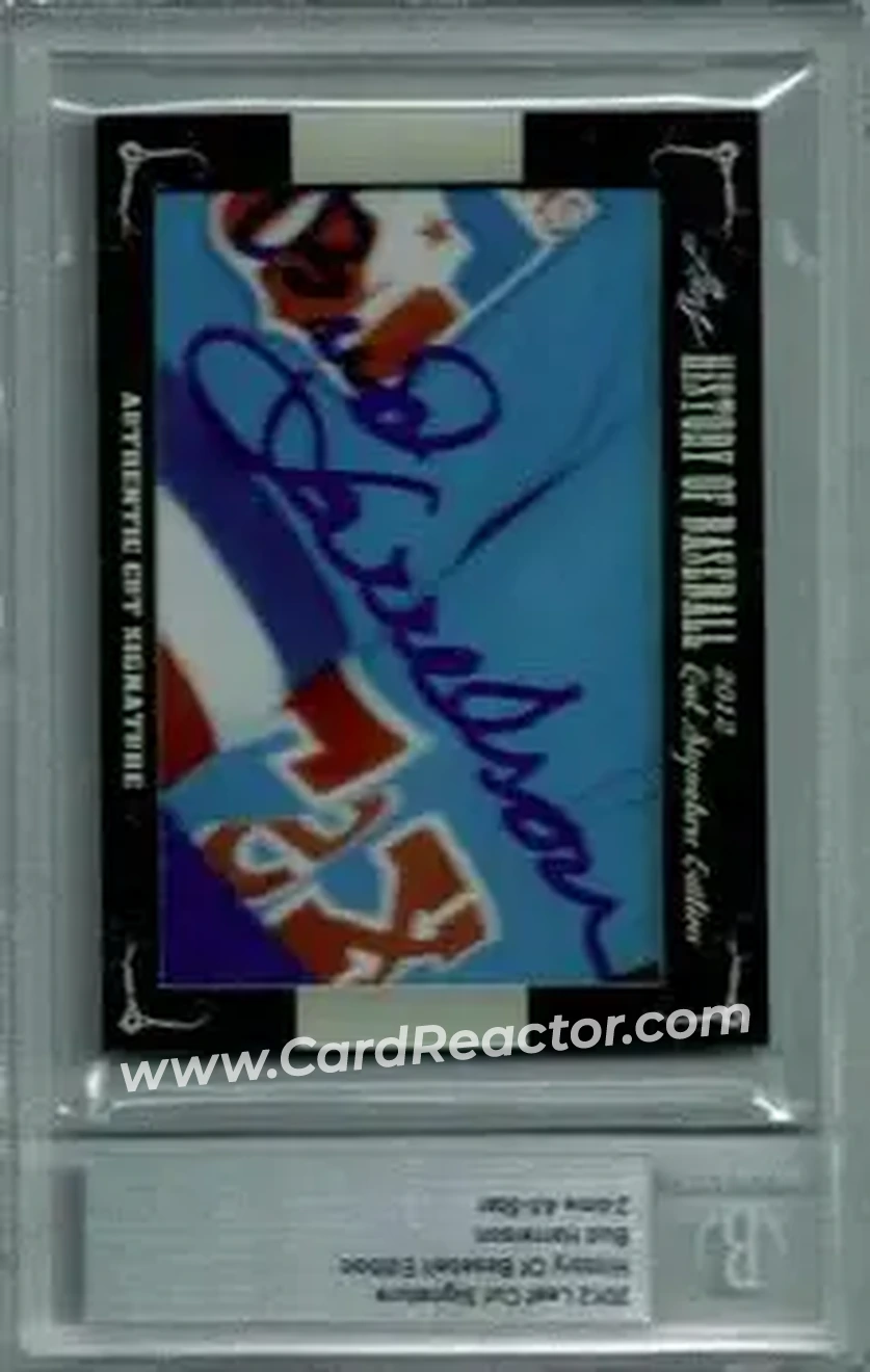 2012 Leaf Cut Signature History of Baseball #NNO - Bud Harrelson - Front