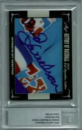 2012 Leaf Cut Signature History of Baseball feature card