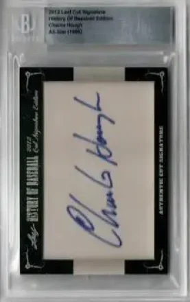 2012 Leaf Cut Signature History of Baseball feature card