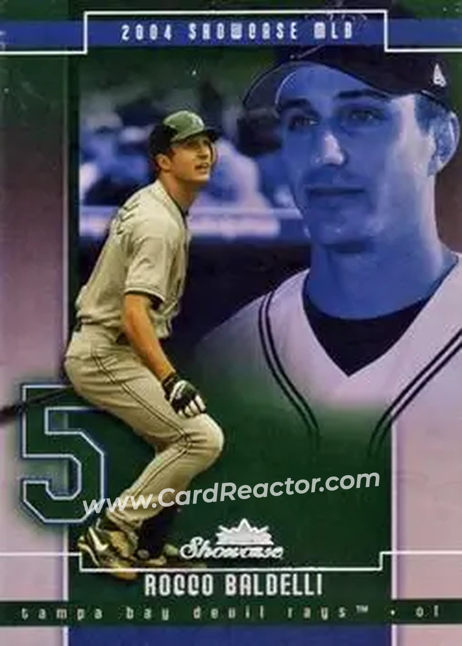 2004 Fleer Showcase #7 - Rocco Baldelli - Tampa Bay Devil Rays - Front