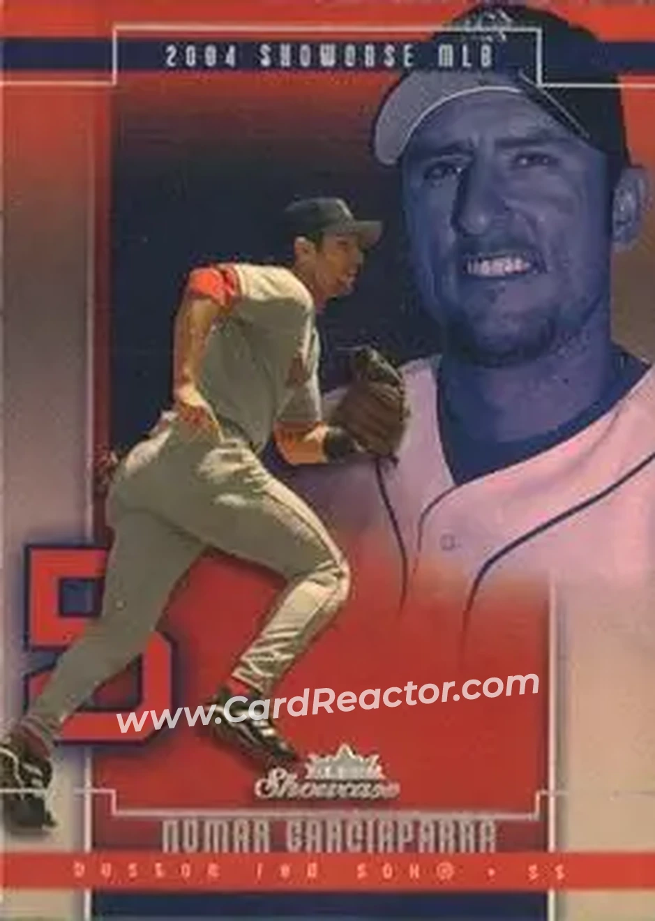 2004 Fleer Showcase #10 - Nomar Garciaparra - Boston Red Sox - Front 2004 Fleer Showcase #10 - Nomar Garciaparra - Boston Red Sox - Front