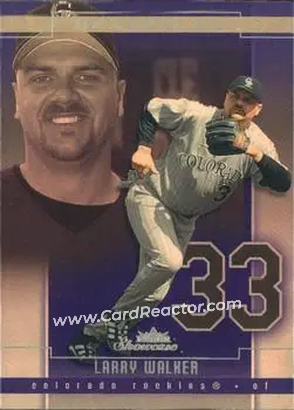 2004 Fleer Showcase #13 - Larry Walker - Colorado Rockies - Front