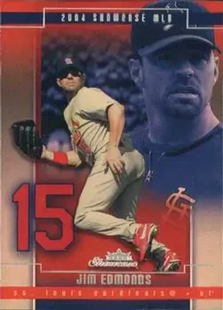 2004 Fleer Showcase #19 - Jim Edmonds - St. Louis Cardinals