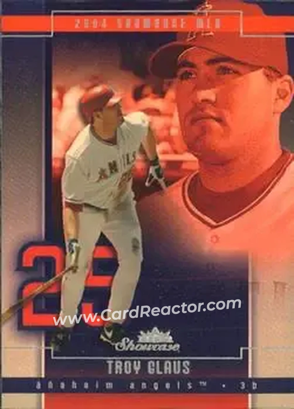 2004 Fleer Showcase #20 - Troy Glaus - Anaheim Angels - Front