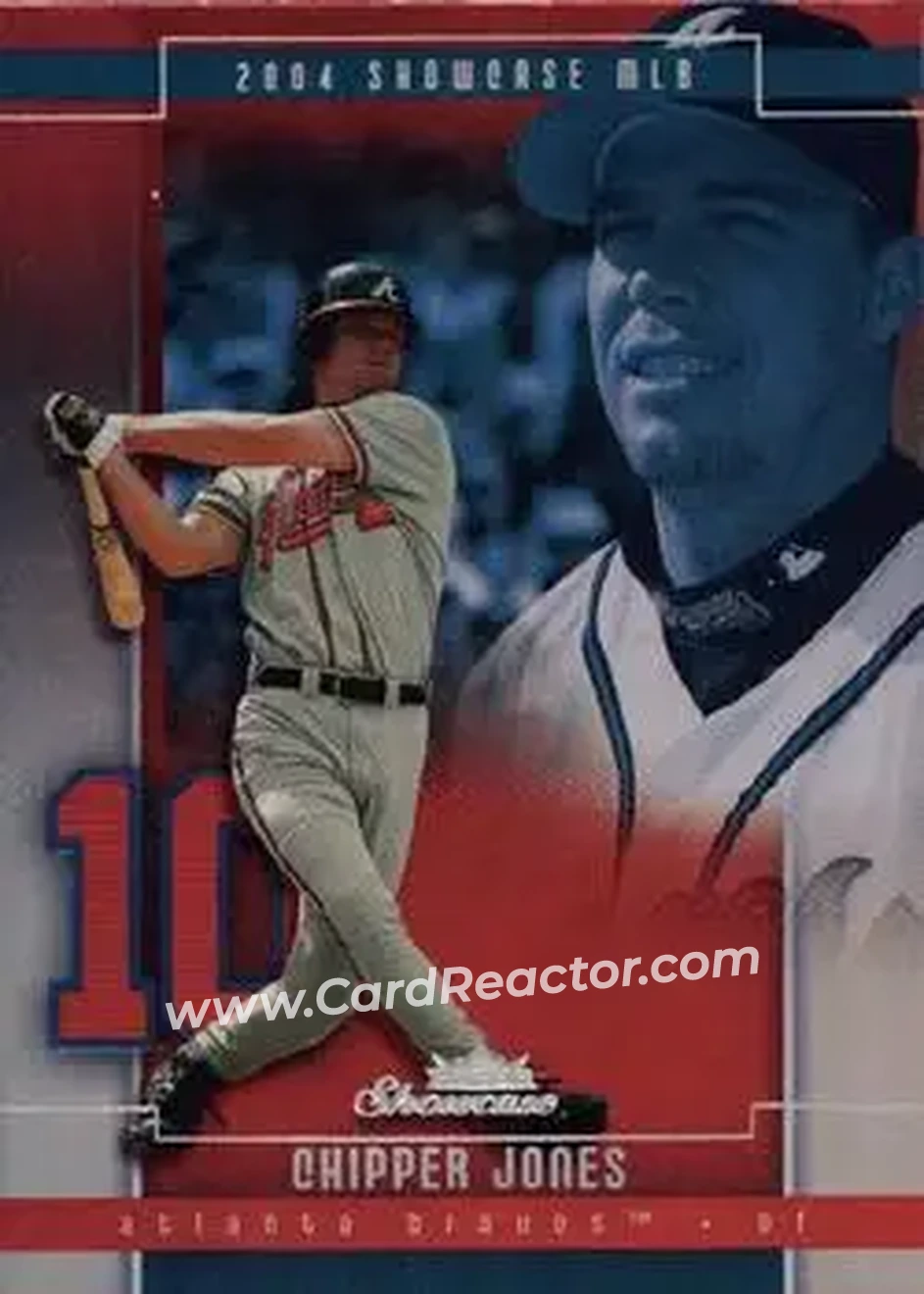 2004 Fleer Showcase #22 - Chipper Jones - Atlanta Braves - Front