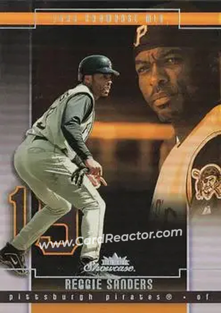 2004 Fleer Showcase #30 - Reggie Sanders - Pittsburgh Pirates - Front