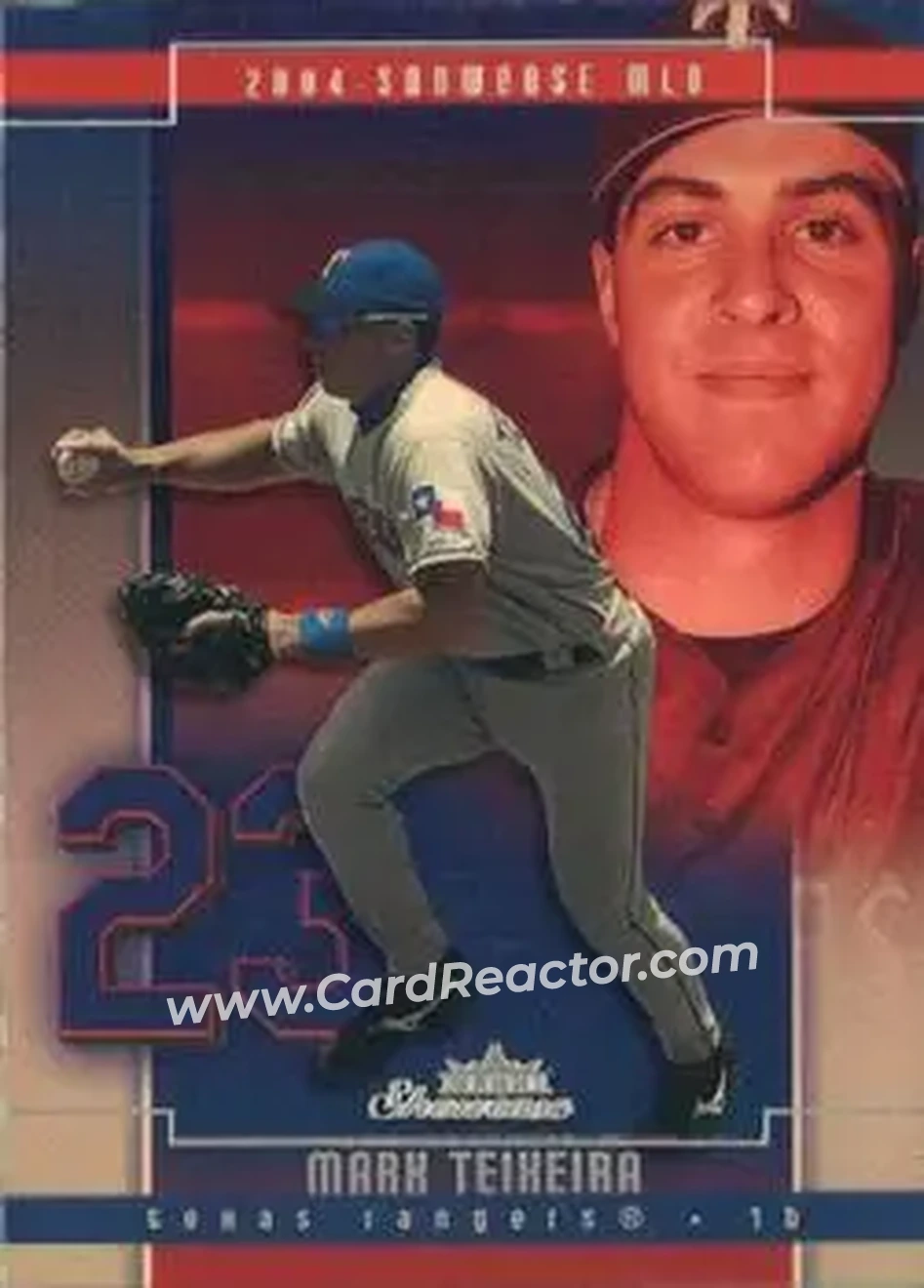 2004 Fleer Showcase #33 - Mark Teixeira - Texas Rangers - Front