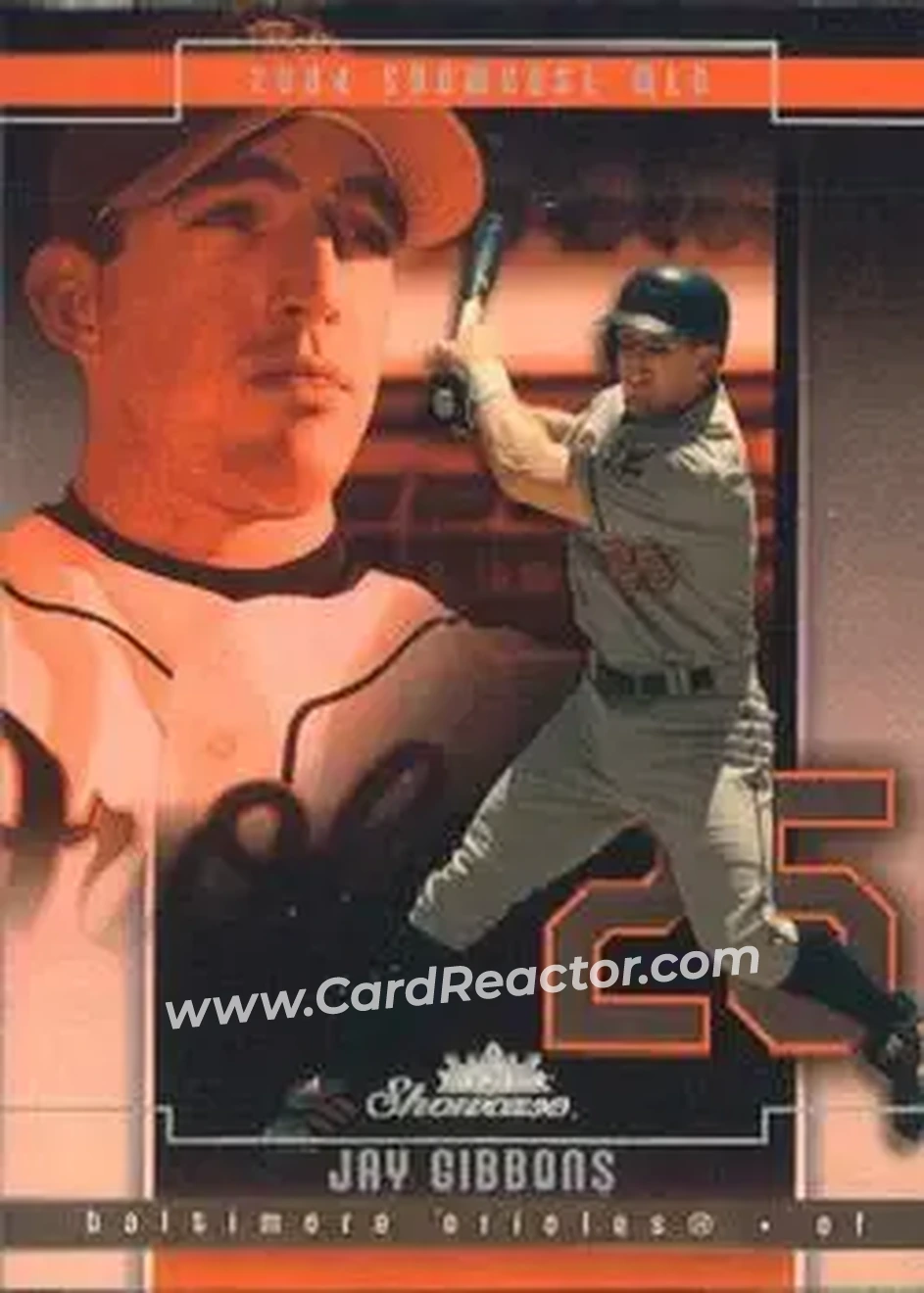 2004 Fleer Showcase #34 - Jay Gibbons - Baltimore Orioles - Front
