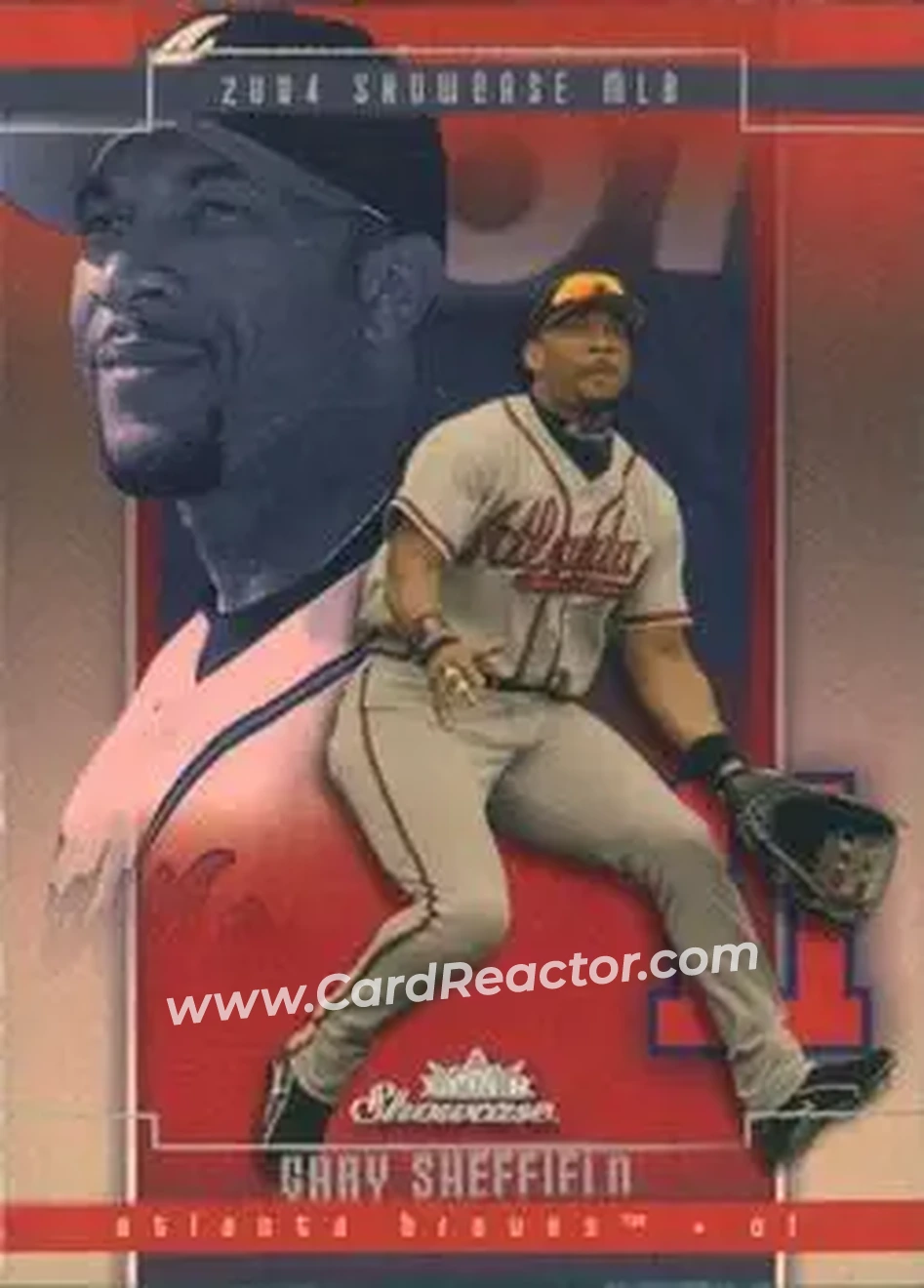 2004 Fleer Showcase #43 - Gary Sheffield - Atlanta Braves - Front