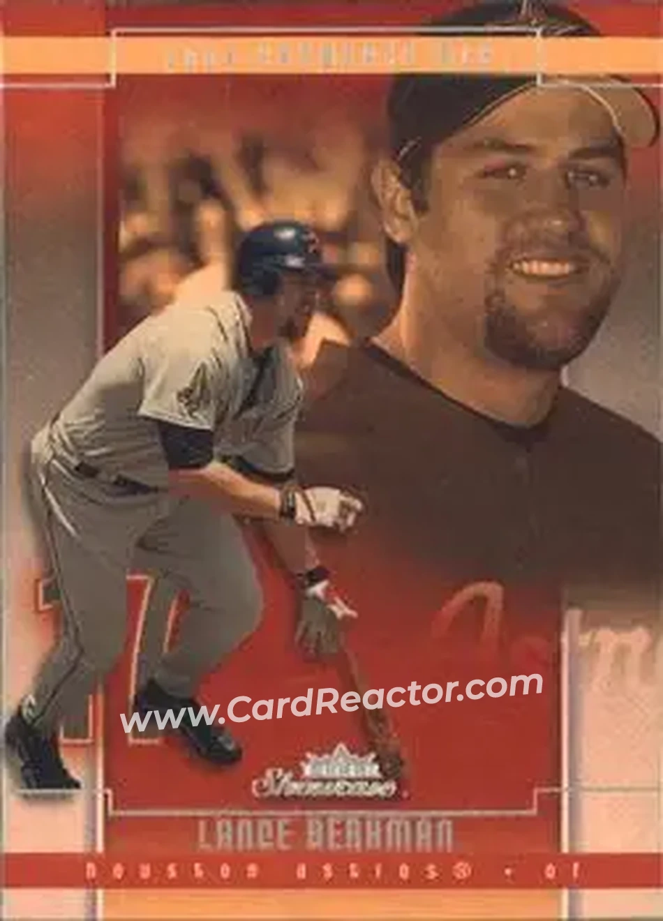 2004 Fleer Showcase #44 - Lance Berkman - Houston Astros - Front 2004 Fleer Showcase #44 - Lance Berkman - Houston Astros - Front