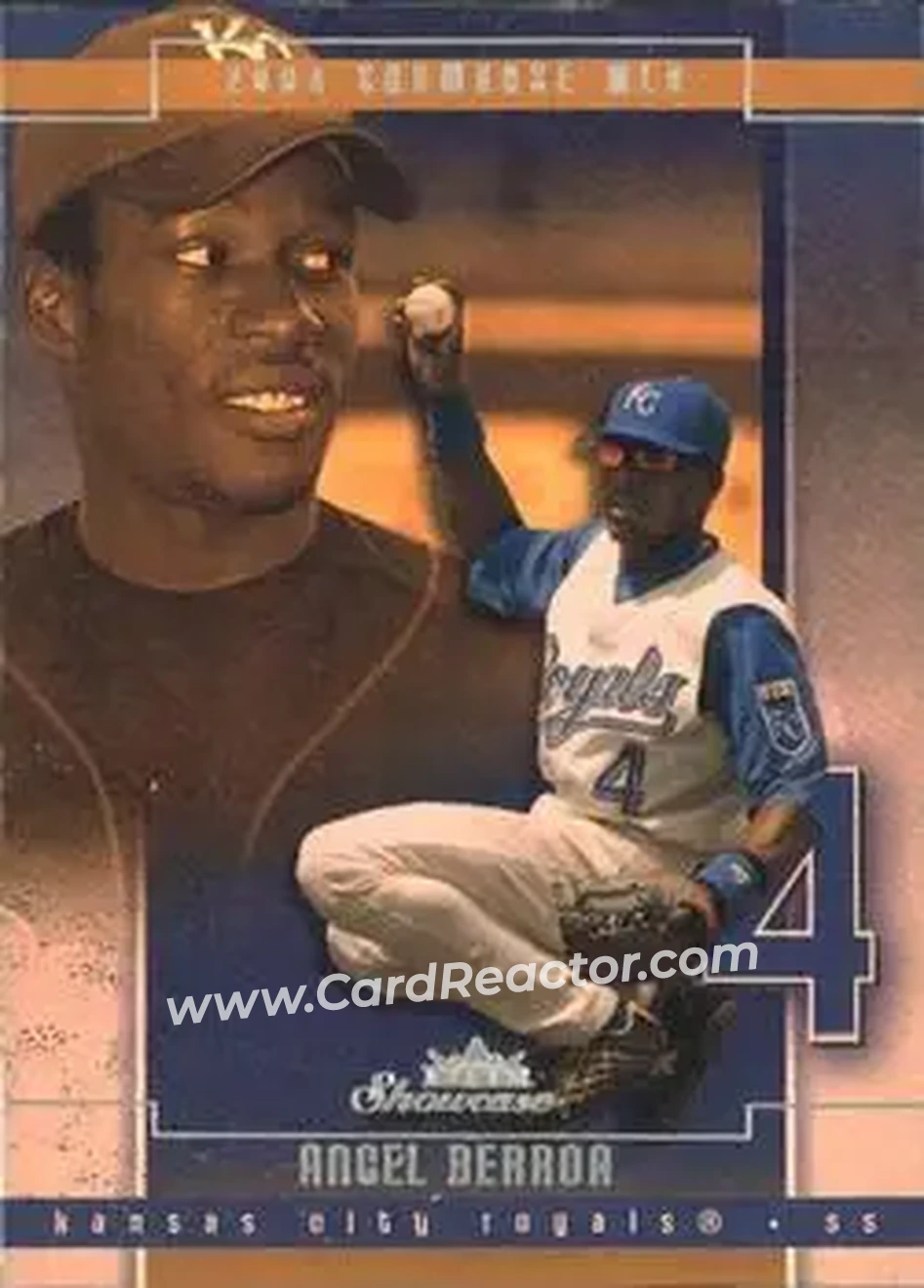 2004 Fleer Showcase #49 - Angel Berroa - Kansas City Royals - Front