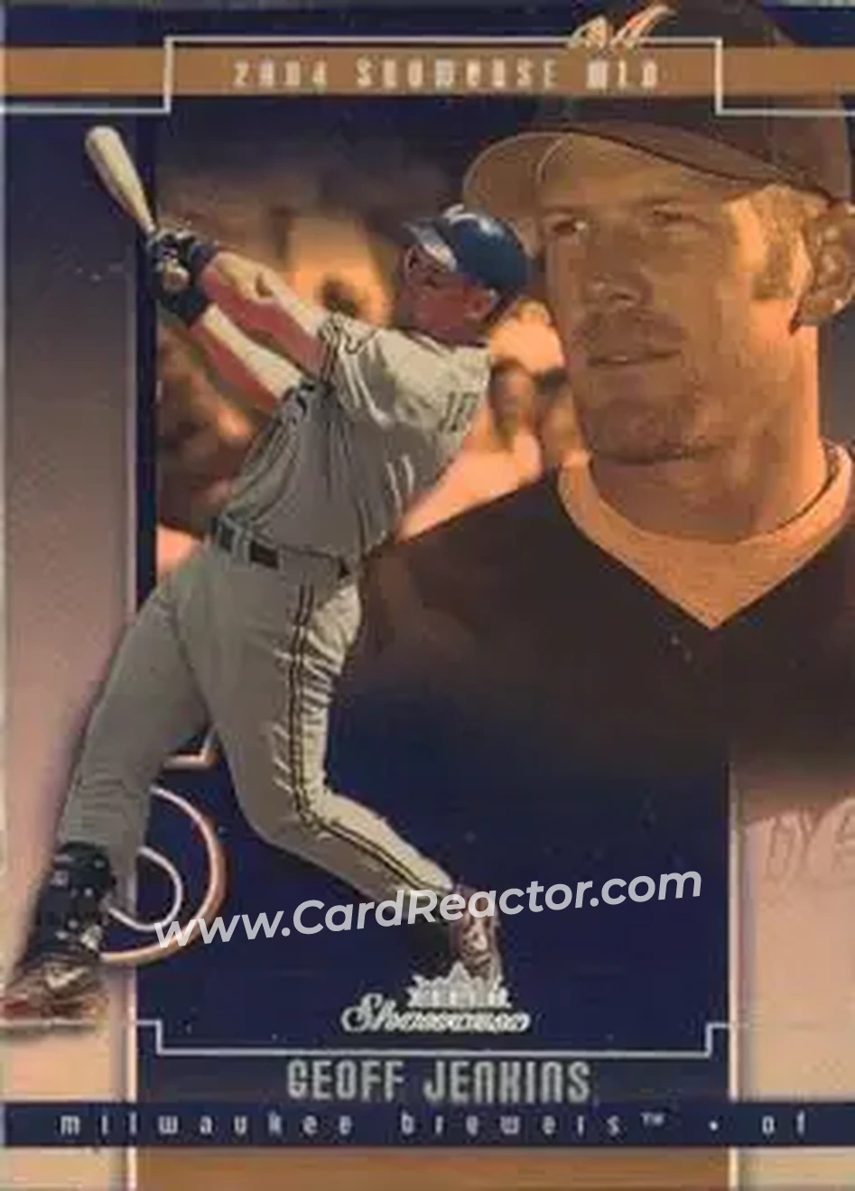 2004 Fleer Showcase #50 - Geoff Jenkins - Milwaukee Brewers - Front 2004 Fleer Showcase #50 - Geoff Jenkins - Milwaukee Brewers - Front