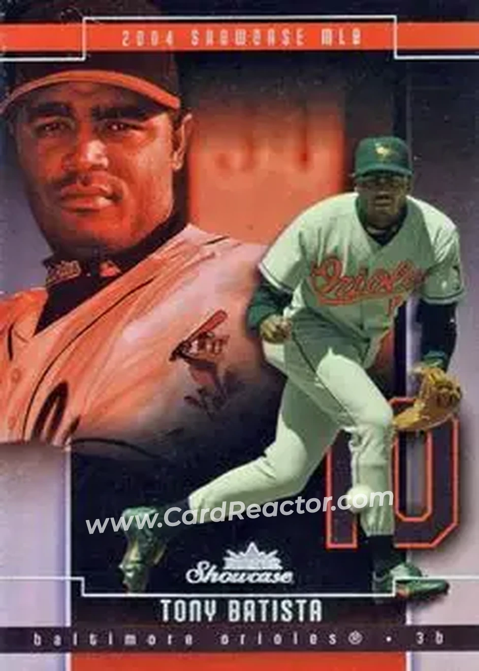 2004 Fleer Showcase #53 - Tony Batista - Baltimore Orioles - Front