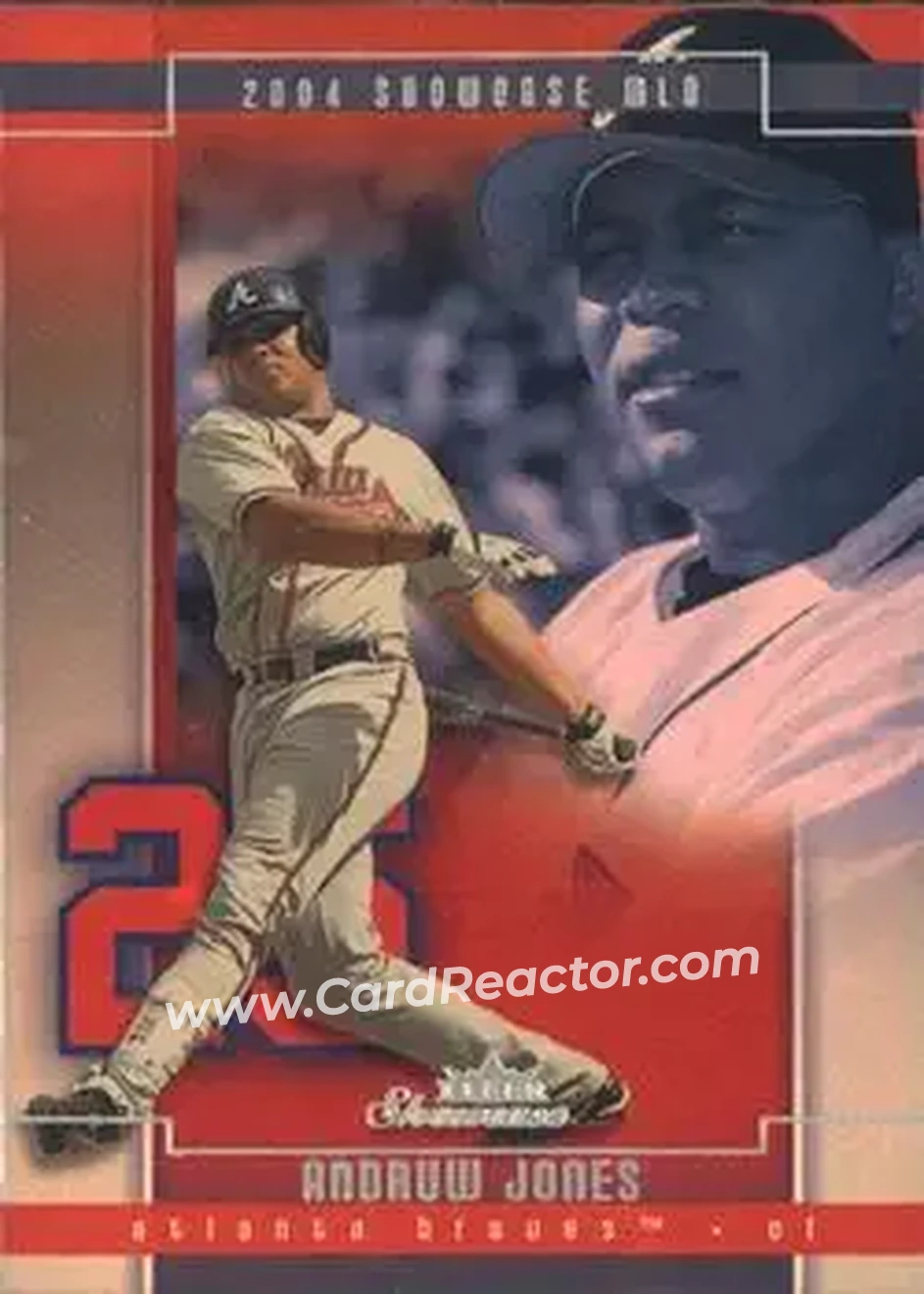 2004 Fleer Showcase #57 - Andruw Jones - Atlanta Braves - Front 2004 Fleer Showcase #57 - Andruw Jones - Atlanta Braves - Front