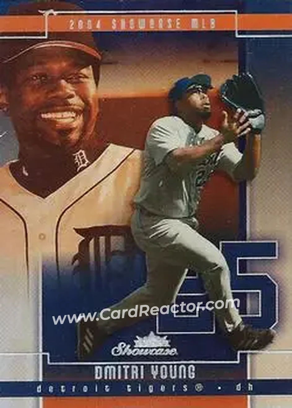 2004 Fleer Showcase #58 - Dmitri Young - Detroit Tigers - Front 2004 Fleer Showcase #58 - Dmitri Young - Detroit Tigers - Front