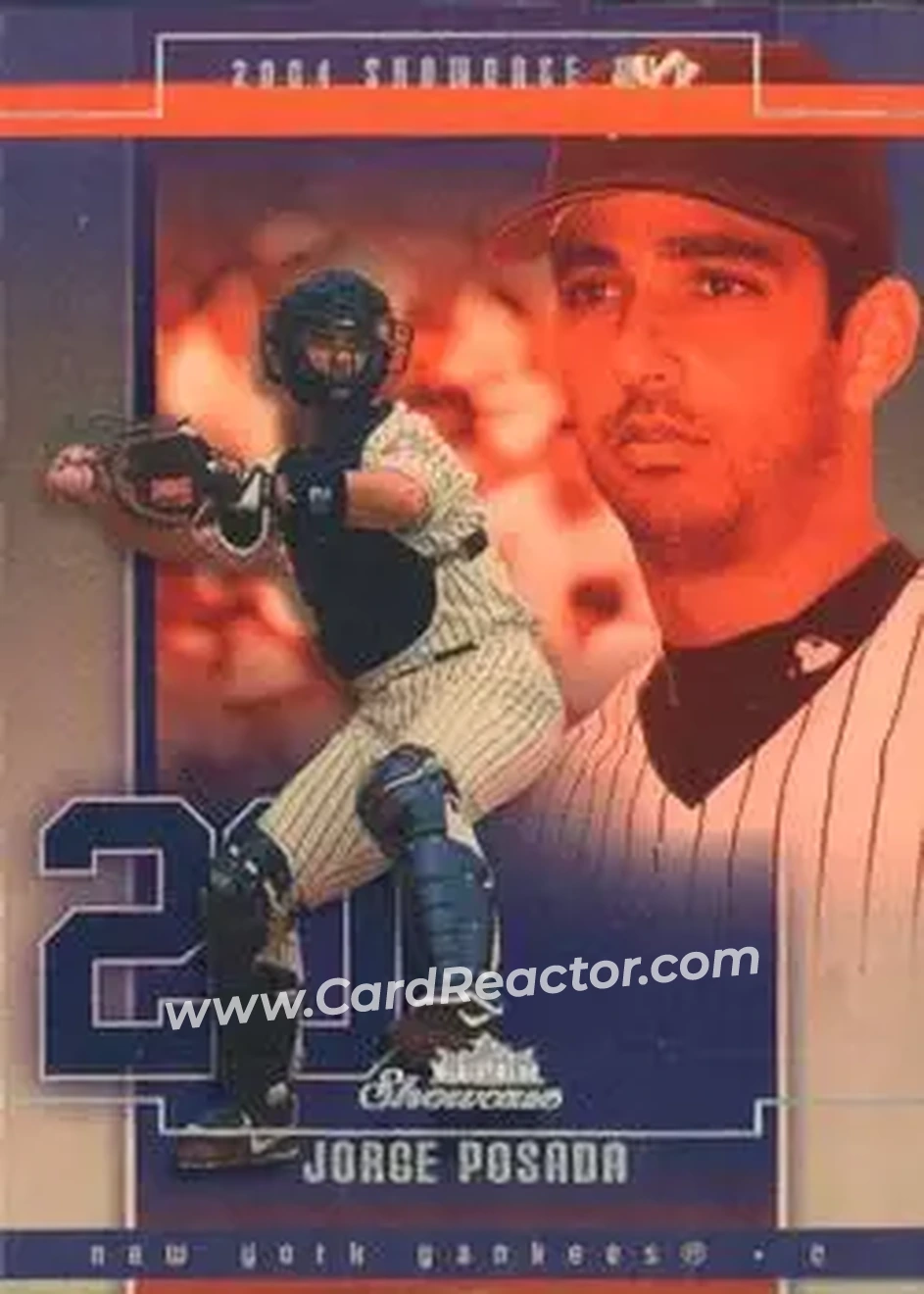 2004 Fleer Showcase #60 - Jorge Posada - New York Yankees - Front